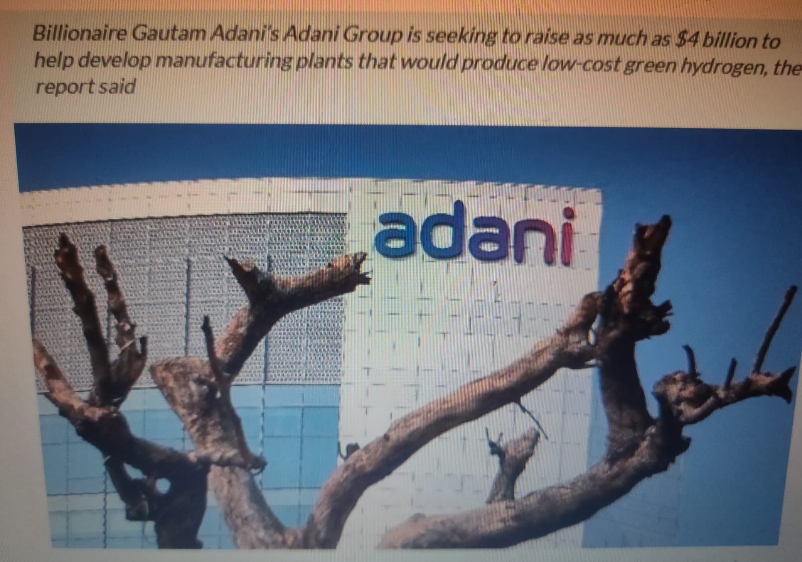 Adani Group looks to raise $4 billion for green hydrogen plans