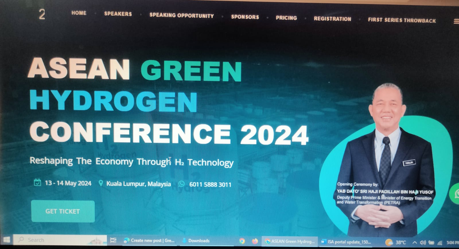 ASEAN GREEN HYDROGEN CONFERENCE 2024