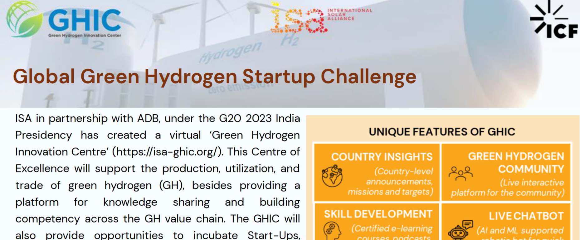 Global Green Hydrogen Startup Challenge