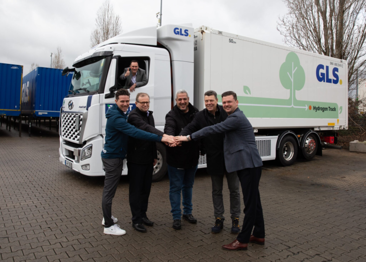 German branch of logistics service provider GLS presented the first results of a practical test with the Hyundai Xcient Fuel Cell