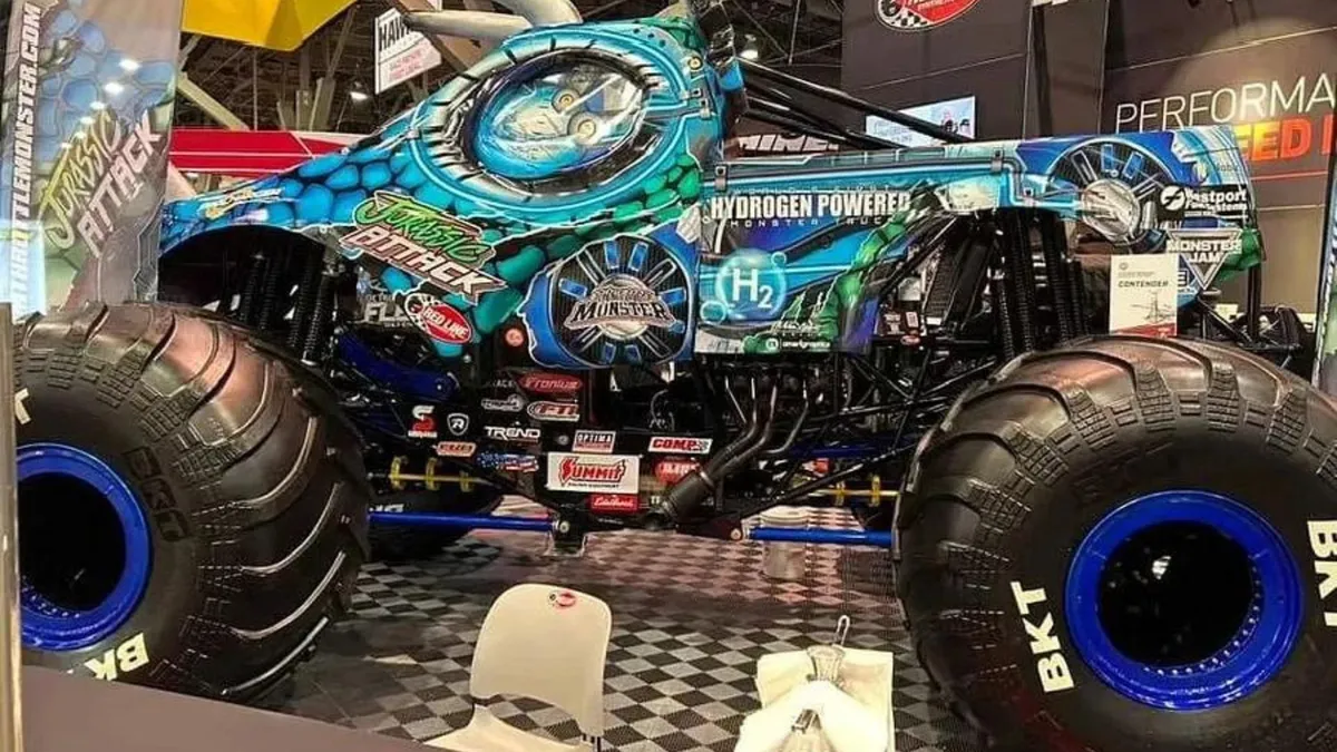 Meet 'world's first' hydrogen-run monster truck with 1,000 horsepower