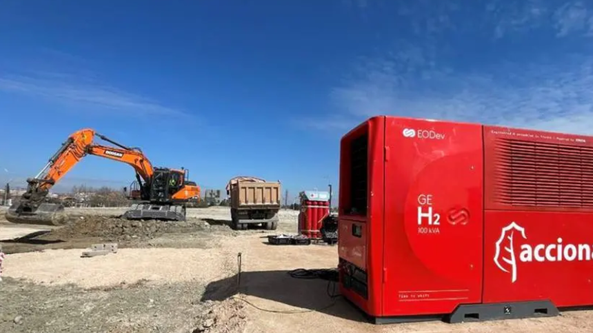 Acciona Deploys EODev’s GEH2 Hydrogen Generator to Power Off-Grid Construction Site in Madrid Suburbs