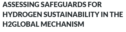 Assessing Safeguards for Hydrogen Sustainability in the H2Global Mechanism