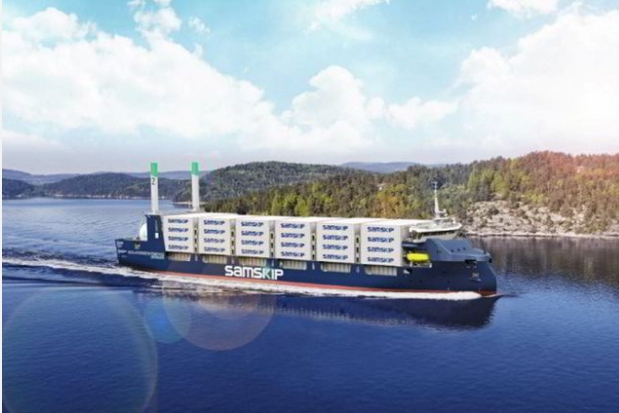 Construction begins on 'world's first' hydrogen-powered short-sea container ship