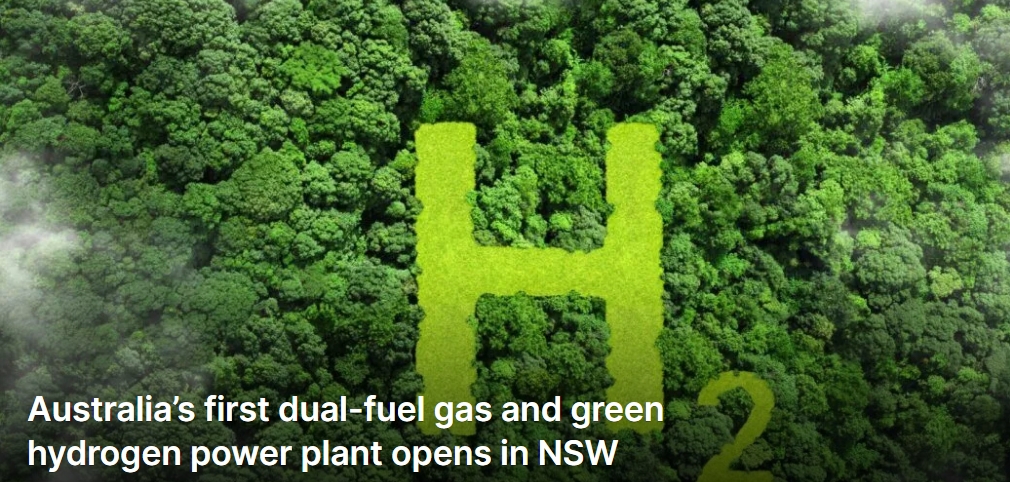 Australia’s first dual-fuel gas and green hydrogen power plant opens in NSW