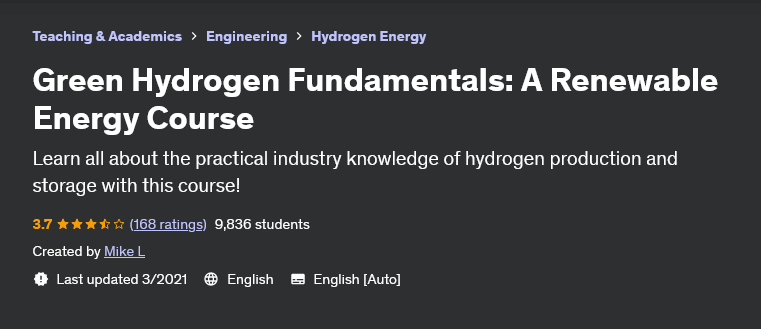 Green Hydrogen Fundamentals: A Renewable Energy Course