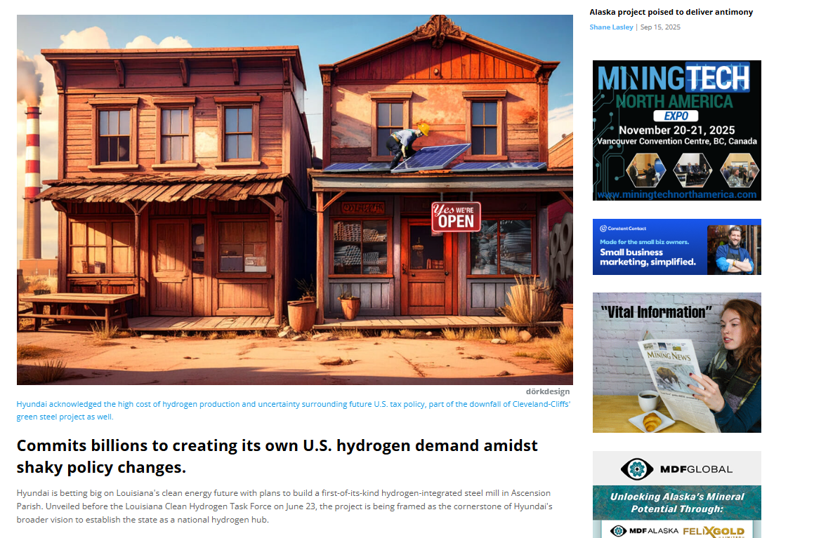 Hyundai bets on hydrogen-fired green steel