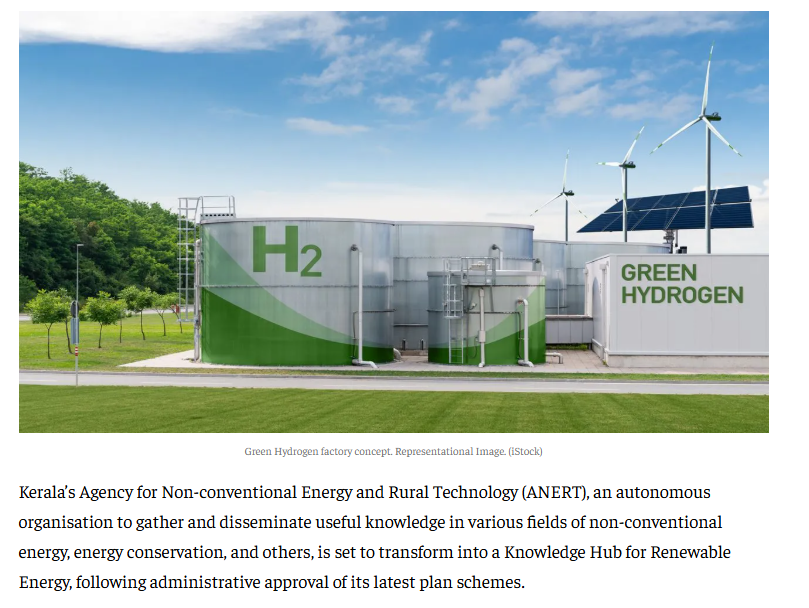 Kerala’s ANERT gets nod to become renewable energy hub; to offer training, hydrogen pilot projects