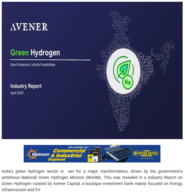 India Scales Up Green Hydrogen Plans, Targets INR 10 Lakh Crore Investment