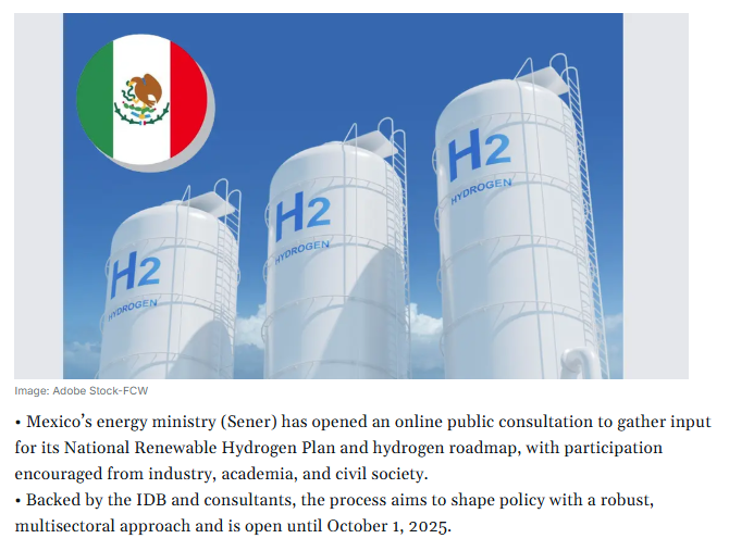 Mexico Opens Public Hydrogen Forum to Shape National Renewable Hydrogen Plan