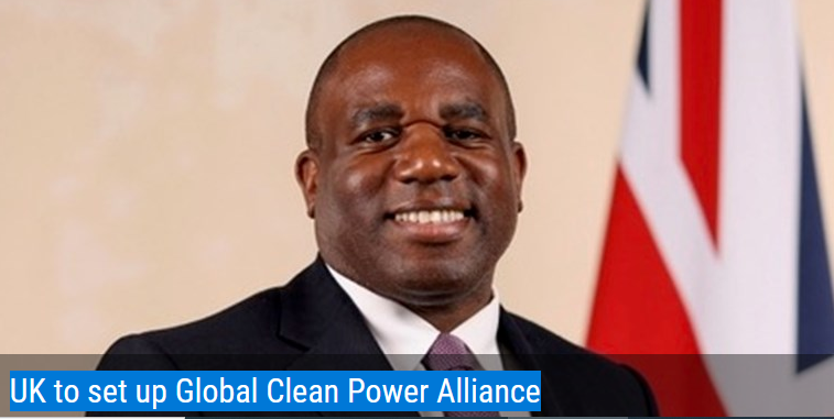 UK to set up Global Clean Power Alliance