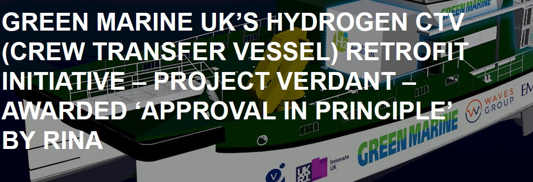 Green Marine UK’s hydrogen CTV granted AiP by RINA