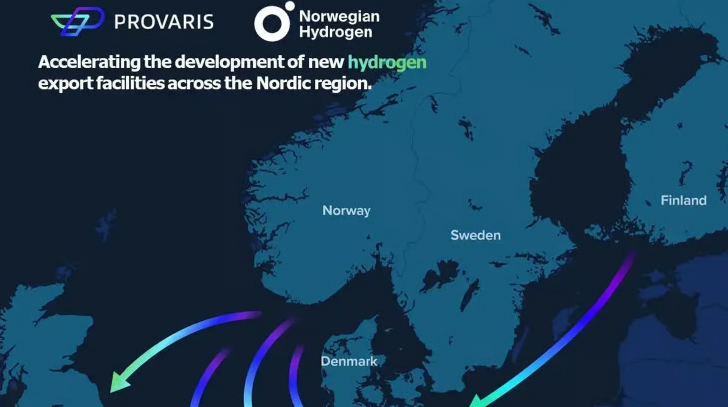 A network of hydrogen export facilities set to be developed in the Nordics