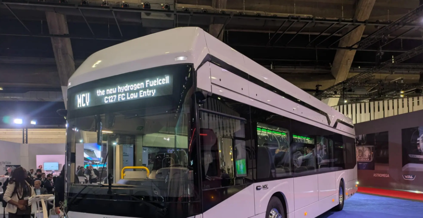 MCV Unveils C127FC LE Hydrogen Bus at Busworld Brussels