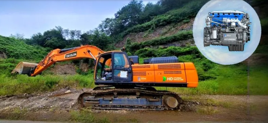 HD Hyundai Infracore Launches World-First Hydrogen Engine Test on 38-Ton Excavator